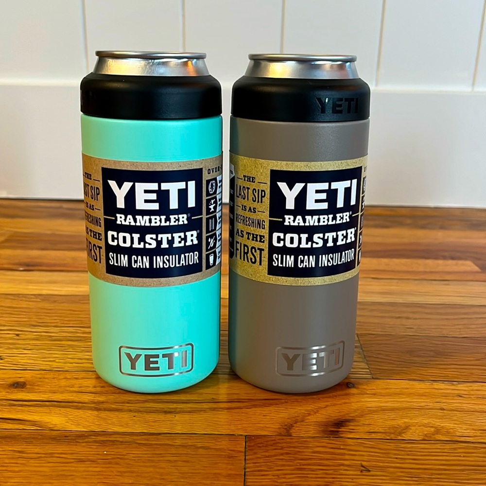 NEW 2  YETI Rambler Colster Slim Can Cooler Insulator 12 oz